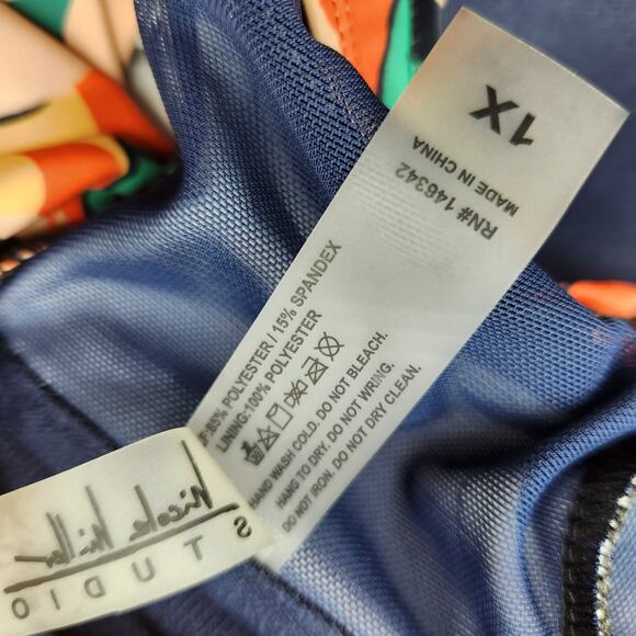 Nicole Miller One-Piece Swimsuit – Split-Front Skirt Overlay - Picture 5 of 11